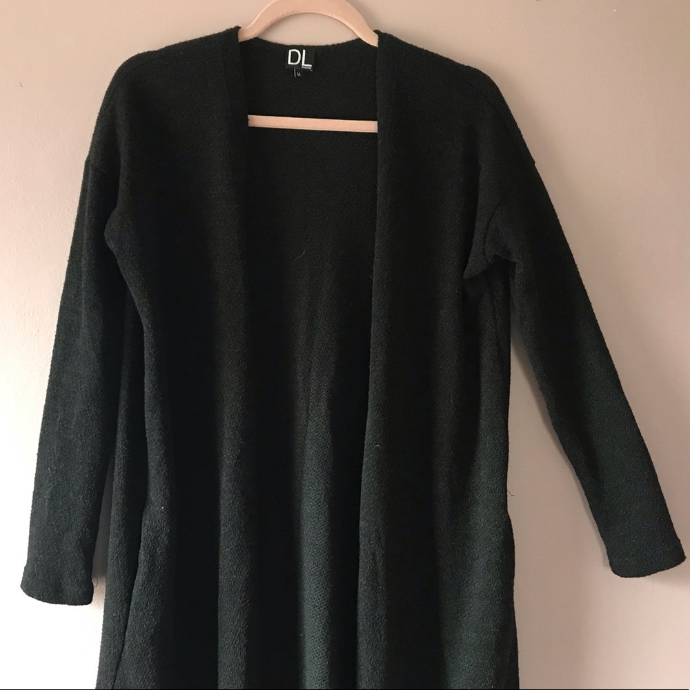 Long open sweater